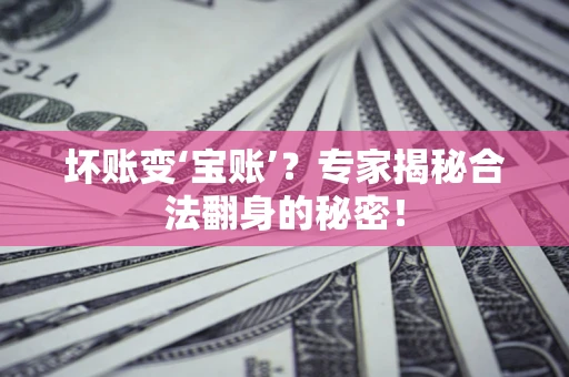 武汉坏账变‘宝账’？专家揭秘合法翻身的秘密！