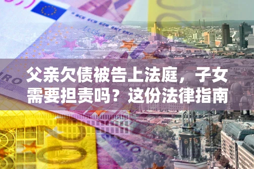 武汉父亲欠债被告上法庭，子女需要担责吗？这份法律指南必须看完