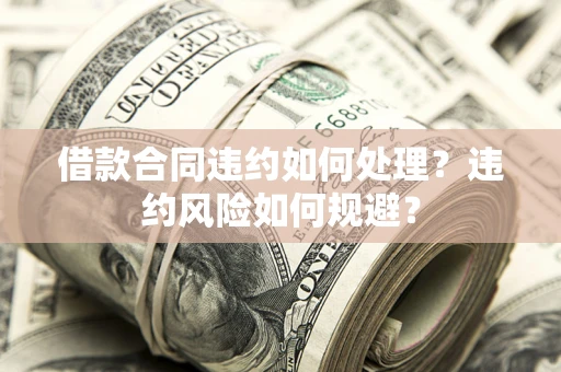 武汉借款合同违约如何处理？违约风险如何规避？