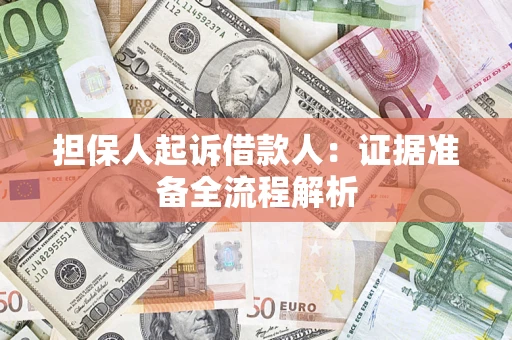 武汉担保人起诉借款人：证据准备全流程解析