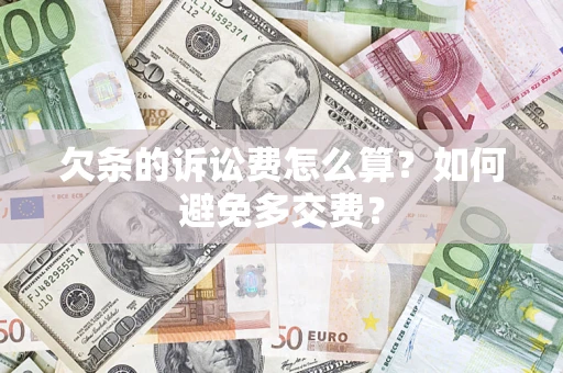 武汉欠条的诉讼费怎么算？如何避免多交费？