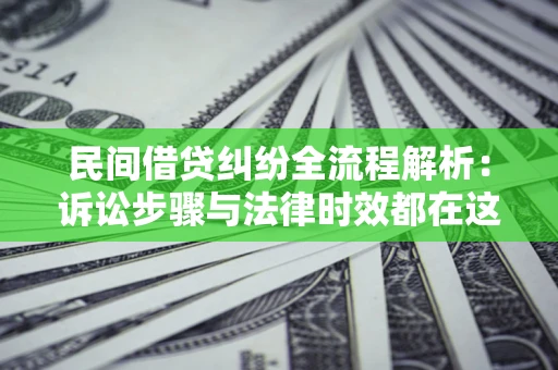 武汉民间借贷纠纷全流程解析：诉讼步骤与法律时效都在这儿了