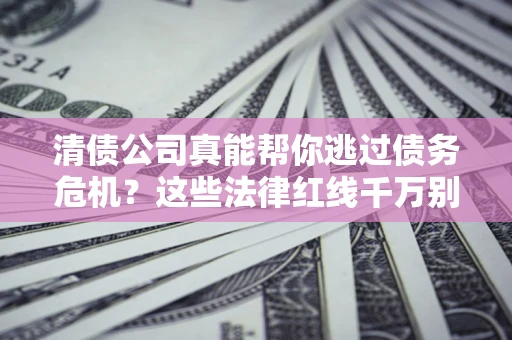 武汉清债公司真能帮你逃过债务危机？这些法律红线千万别踩