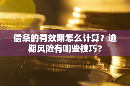 武汉借条的有效期怎么计算？逾期风险有哪些技巧？