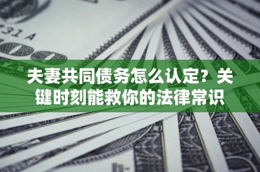 武汉夫妻共同债务怎么认定？关键时刻能救你的法律常识